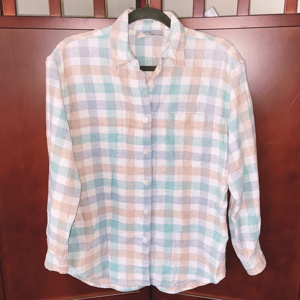 Blue Spruce Pastel Plaid Shirt